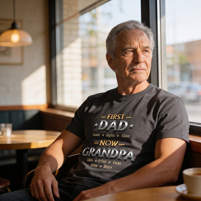 Living The Best Title - Personalized Shirt For Dad, Grandpa