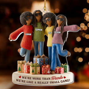 We Are More Than Besties - Personalized Acrylic Ornament - Christmas Gift For Besties, Friends