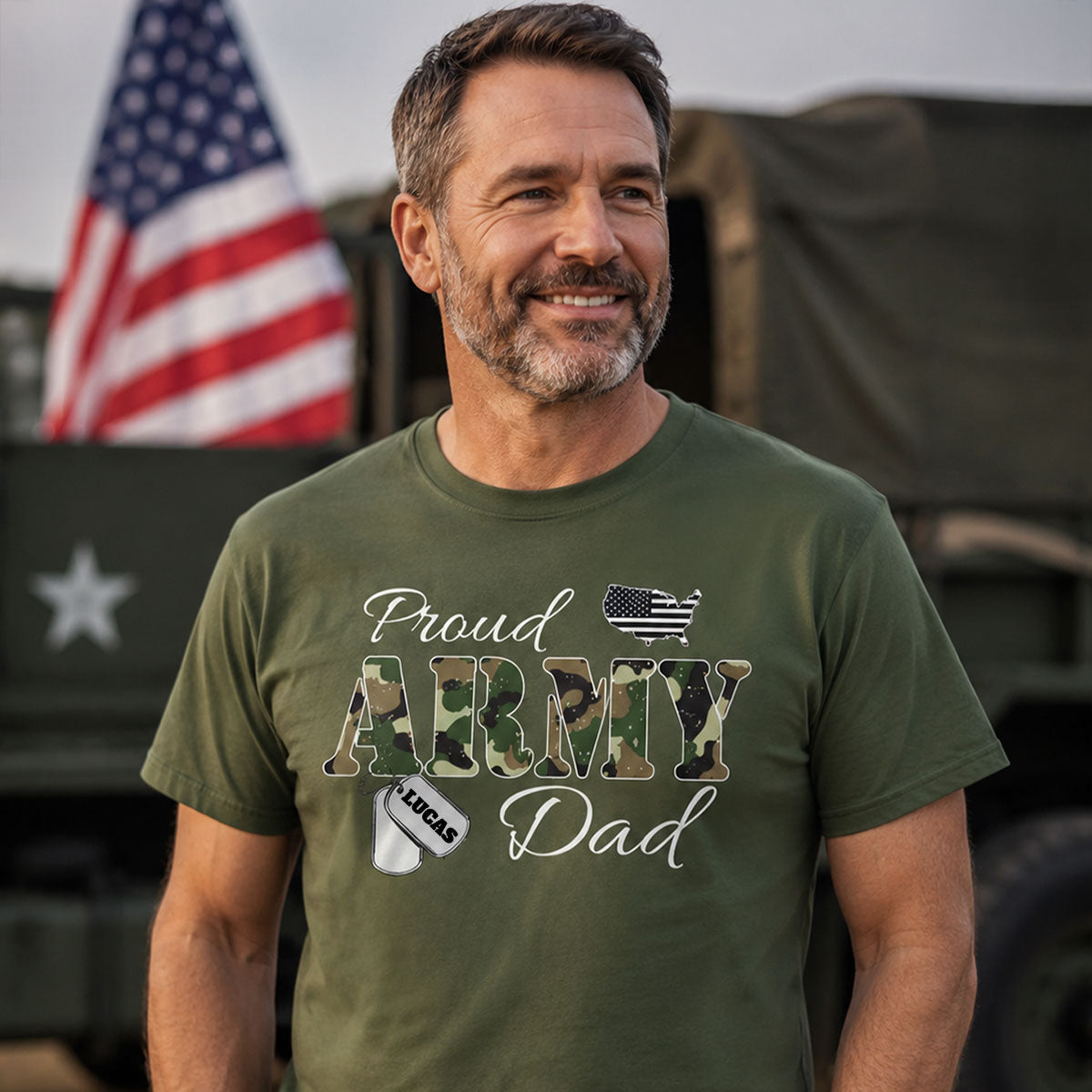 Proud Army Family of - Personalized T-Shirt