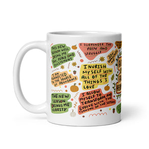 Fall Affirmation Mug, Hello Fall Mug, Fall Cup, Autumn Mug, Fall Vibes, Snuggle Season, Pumpkin Mug, Cosy Gift, Autumnal Mug