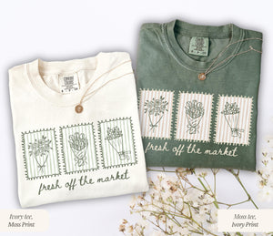 Fresh Off The Market Bachelorette Shirt, Floral Bridal Party Tee, Farmers Market Bride Gift, Flower Themed Bridal Party Tee, Bride To Be Gift
