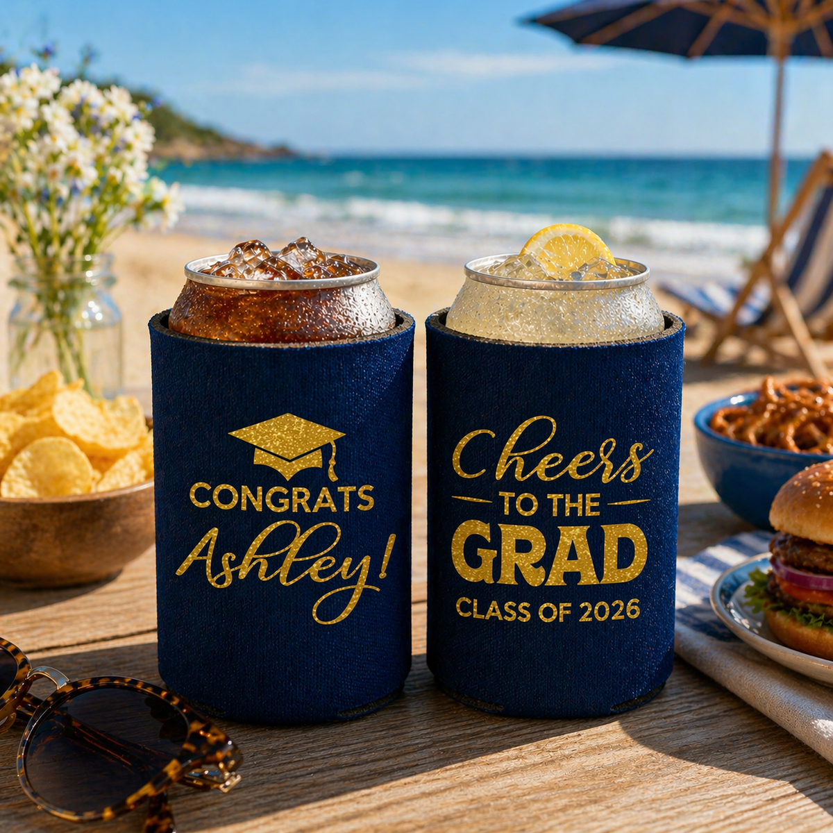 Graduation Party Favors, Graduation Can Cooler, Grad Gifts, College Graduation Favors, Class of 2026 Gift, Cheers to the Graduate
