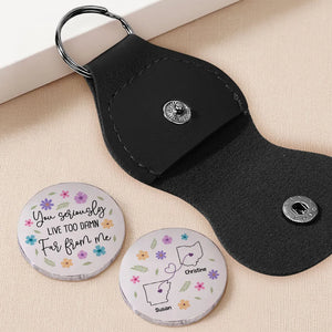 Seriously Too Far From Me - Personalized Pocket Hug - Long Distance Gift For Bestie, Friends