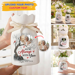 Always With You Personalized Ribbon Tie Flower Vase 2_556f74ea-5240-4d17-a86b-2a14f49790f1.png