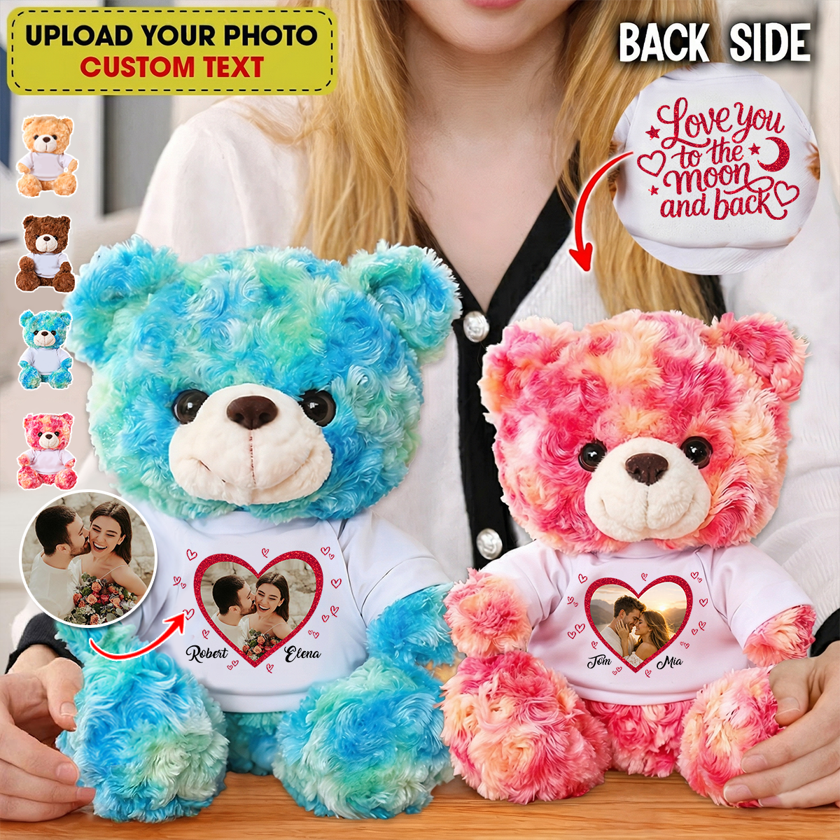 Love You To The Moon and Back - Personalized Teddy Bear