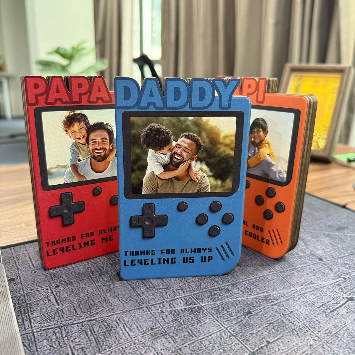 The Best Dad Ever Retro Gaming Photo Keepsake