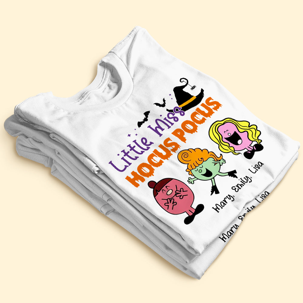 Little Miss Hocus Pocus - Personalized Apparel - Halloween Gift For Kids, Gift For Sister, Besties