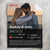 Custom Couples Photo Loveflix Movie Poster - Personalized Blanket - Gift For Couple, Anniversary, Valentine's Day Gift