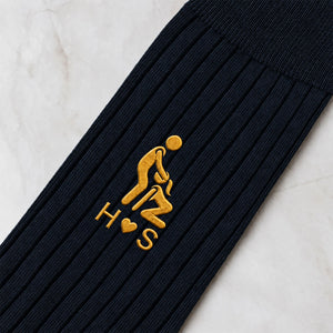 Funny Gifts For Husband Gifts For Men Custom Name Naughty Couple - Personalized Socks