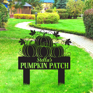 Custom Pumpkin Patch Metal Sign, Fall Garden Decor. Pumpkin Patch Garden Decor, Gift For Gardener, Mama, Grandma