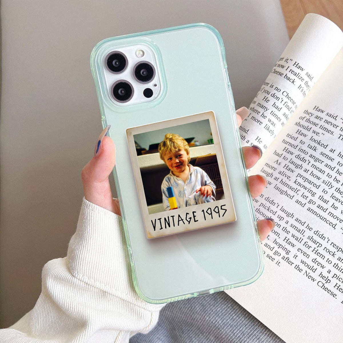 Personalized 30th Birthday Phone Grip, Custom Photo Vintage 1995, Custom Year Birthday Phone Accessory, 30th Birthday Gift