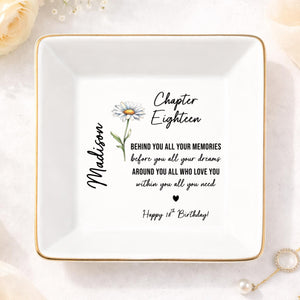 18th Birthday Gift For Her, Personalized 18 Birthday Ring Dish, 18th Birthday Gift Daughter Niece Sister