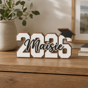 Personalized Graduation Sign 2026, Custom Name Graduation Decor, Senior Photo Prop, Grad Party Decoration