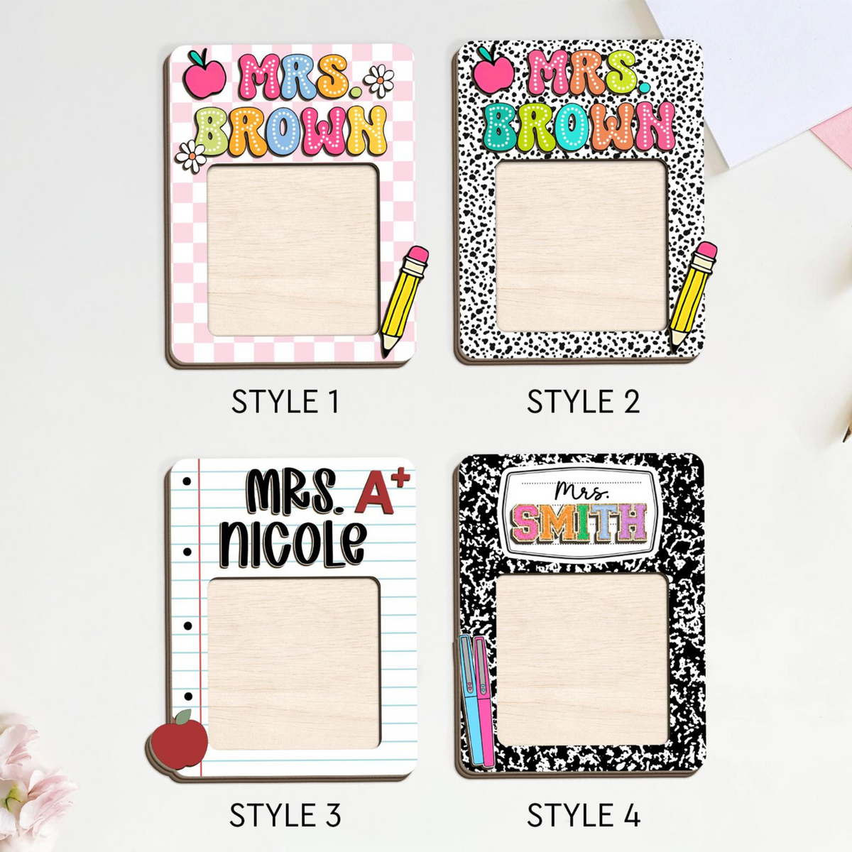 Personalized Teacher Gifts, Teacher Sticky Note Holder, Teacher Appreciation Gifts, Teacher Notepad Holder, Thank You Teacher Gifts Idea