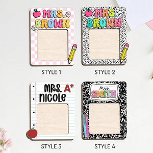 Personalized Teacher Gifts, Teacher Sticky Note Holder, Teacher Appreciation Gifts, Teacher Notepad Holder, Thank You Teacher Gifts Idea