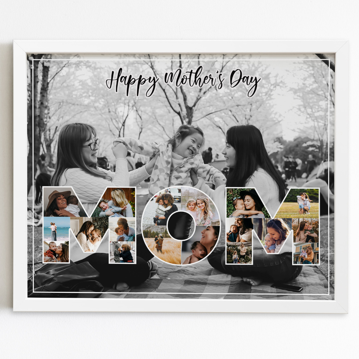 Mother's Day Gift for Mom, Personalized Gift for Mom, Mom Photo Collage Gift, Mom Gift from Daughter, Gift from Son
