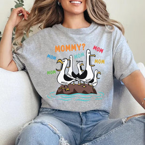 Seagull Mom Mom Mom Colorful - Personalized Shirt - Funny Mother's Day Gift For Mom