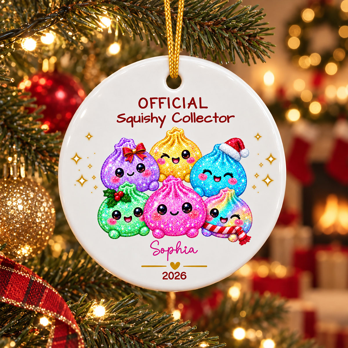 Official Squishy Collector - Personalized Ceramic Ornament