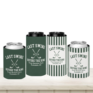 Golf Bachelor Party Can Coolers, Personalized Guys Weekend Trip Favors, Custom Drink Holder For Golfing Bach Scottsdale Vegas Palm Springs