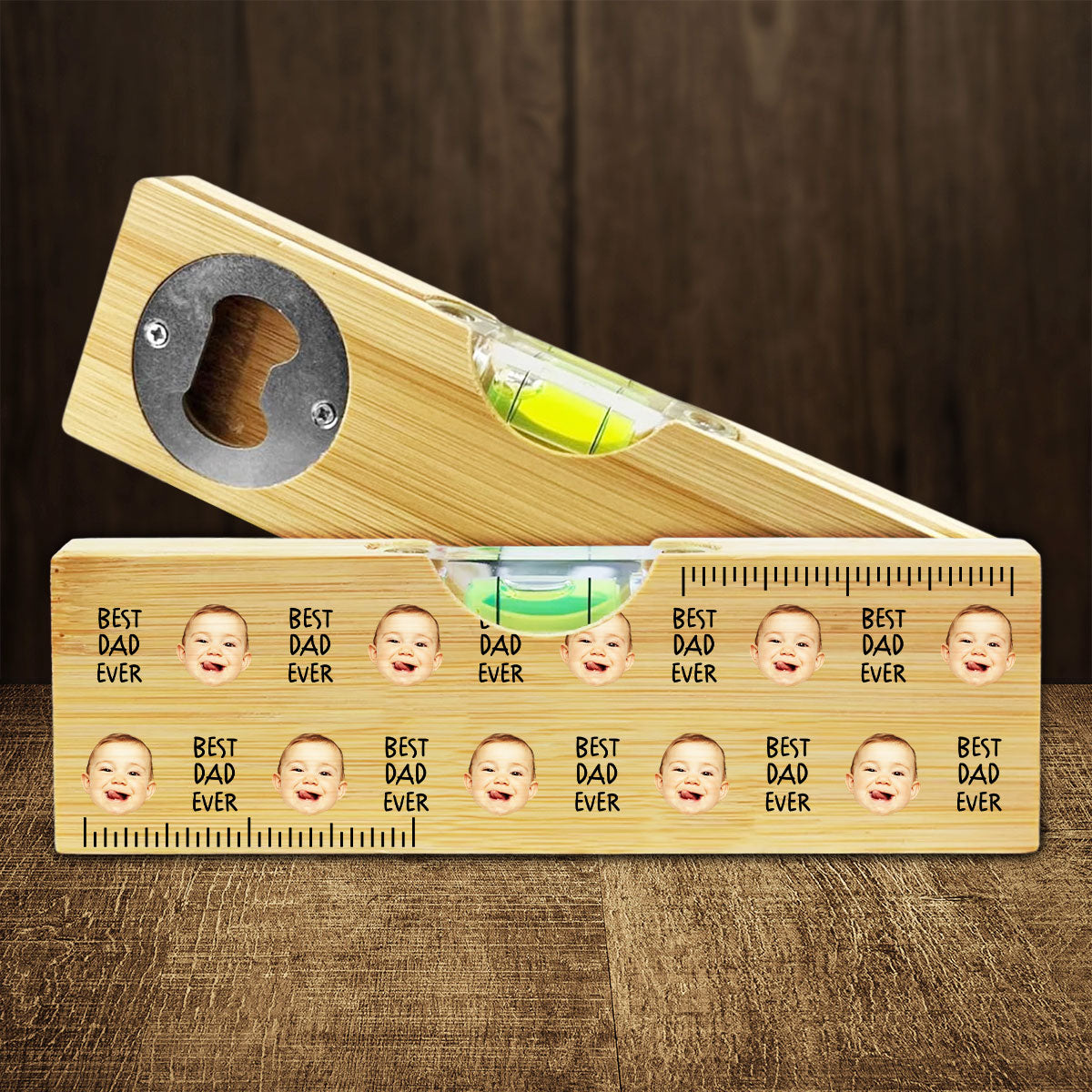 Best Dad Ever Custom Kid's Face - Personalized Bottle Opener - Gift For Dad, Father's Day, Birthday Gift