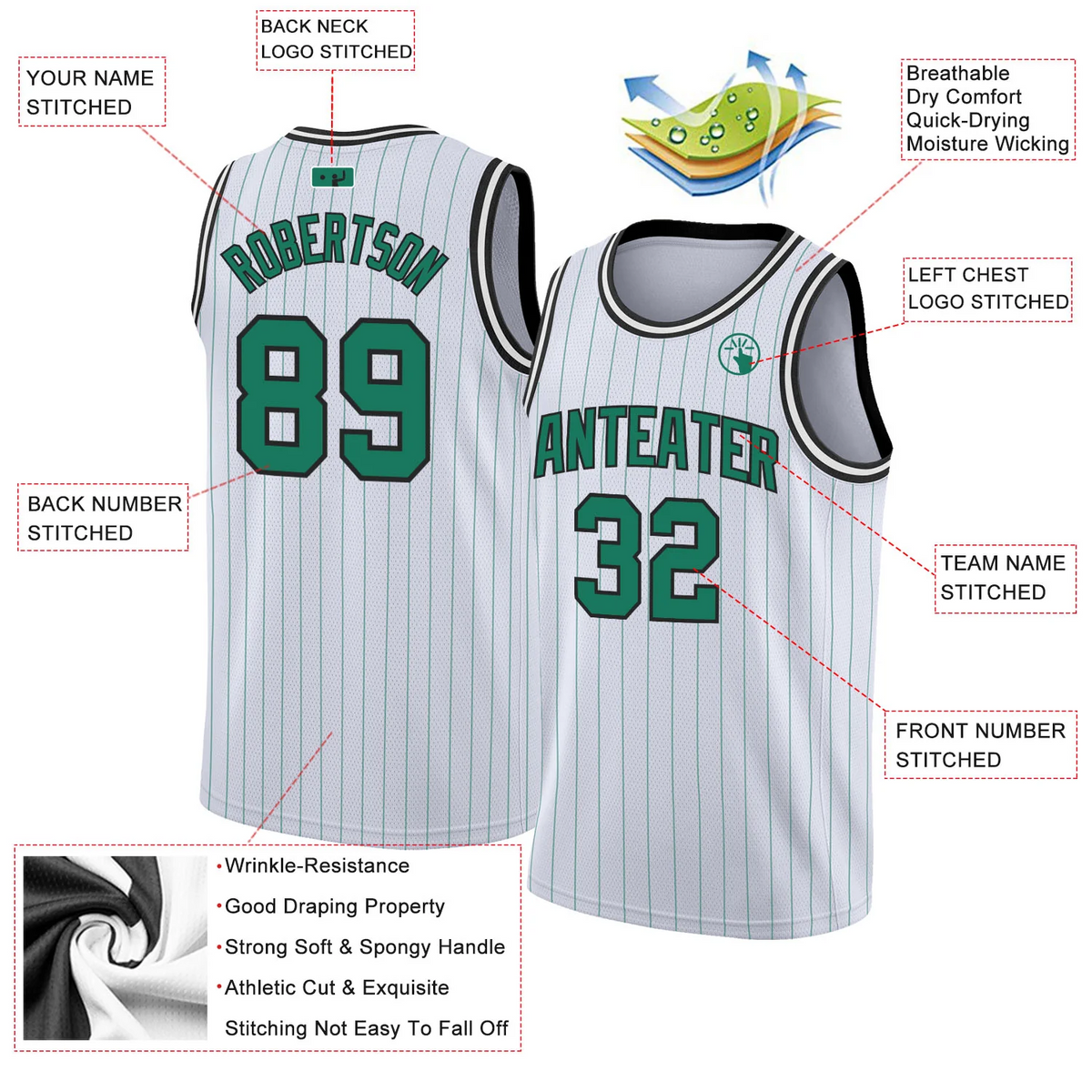 Custom White Kelly Green Pinstripe Kelly Green-Black Authentic Basketball Jersey 2_61573448-d7a1-45dc-b45d-6414a3b8265e.png
