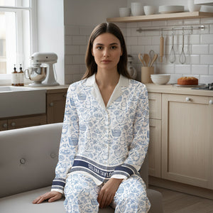Baker Patterns - Personalized Pyjamas - Christmas Gifts for Baking Lovers, Bakery Shop Owner