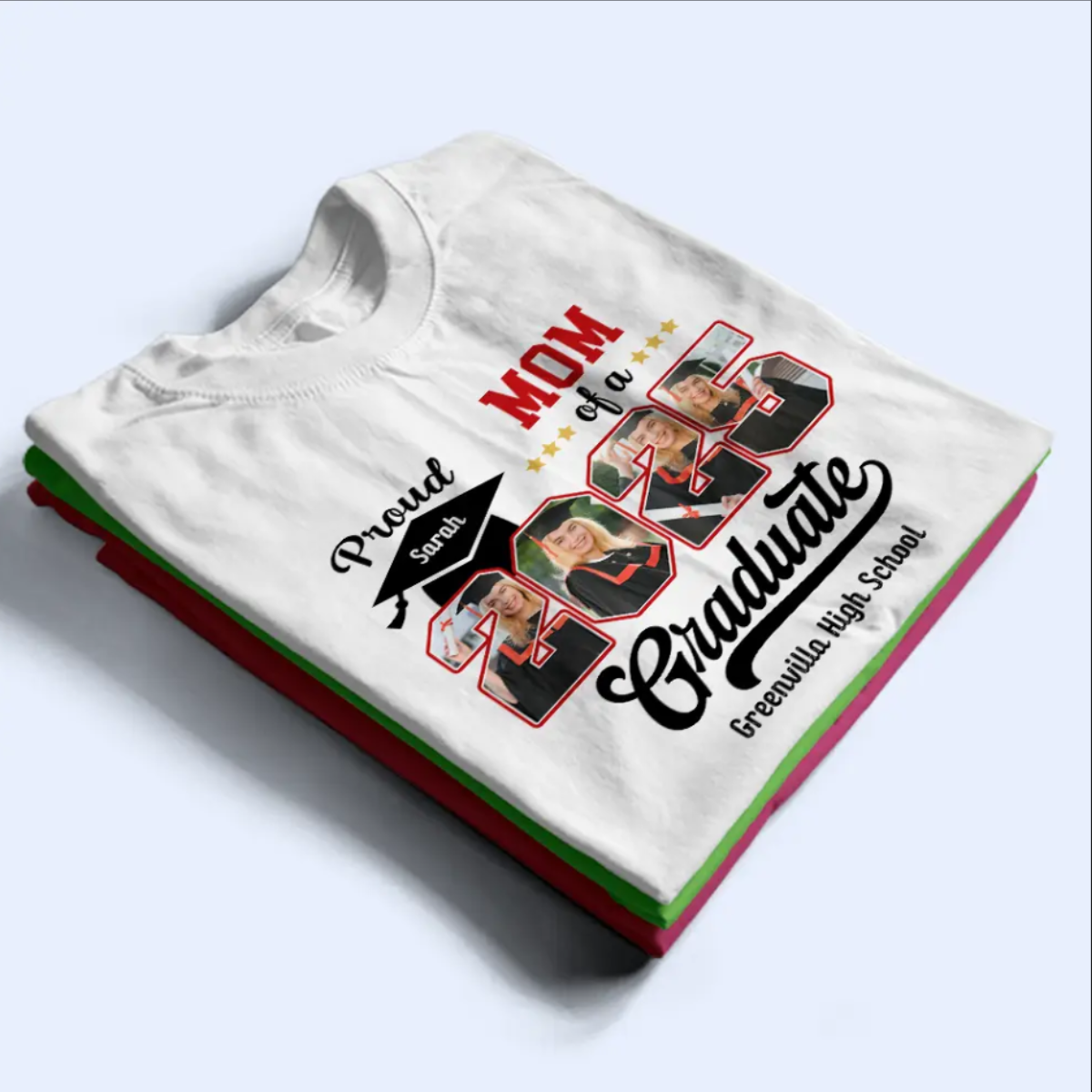 Proud Mom Dad Of A Graduation Custom Graduation Photos - Personalized Apparel - Graduation Gift