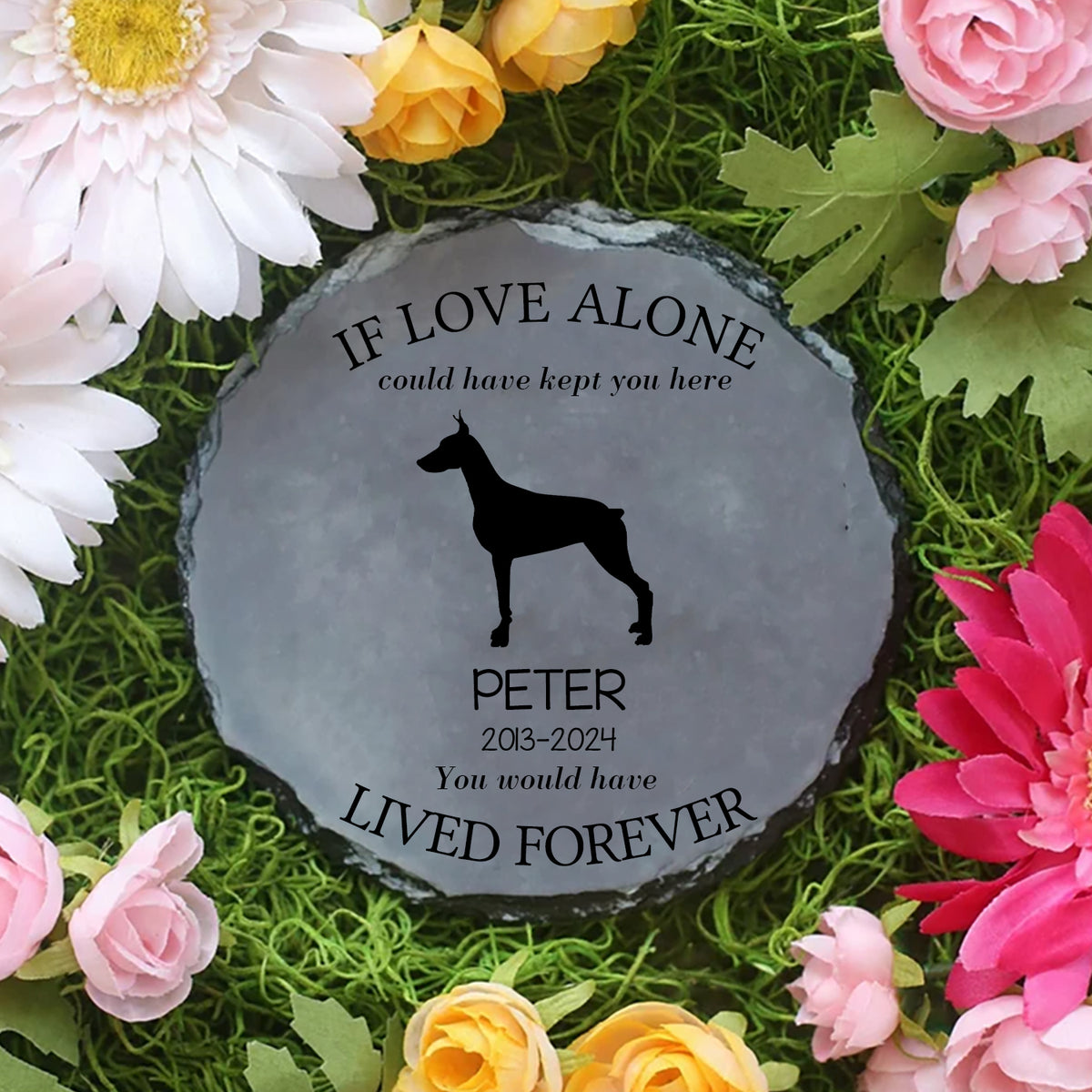Custom Dog Breed Memorial , Dog Memorial Stone, Loss of Pet Gift, Personalized Gift Memorial Stone, Loss of Dog,Pet Memorial Keepsake