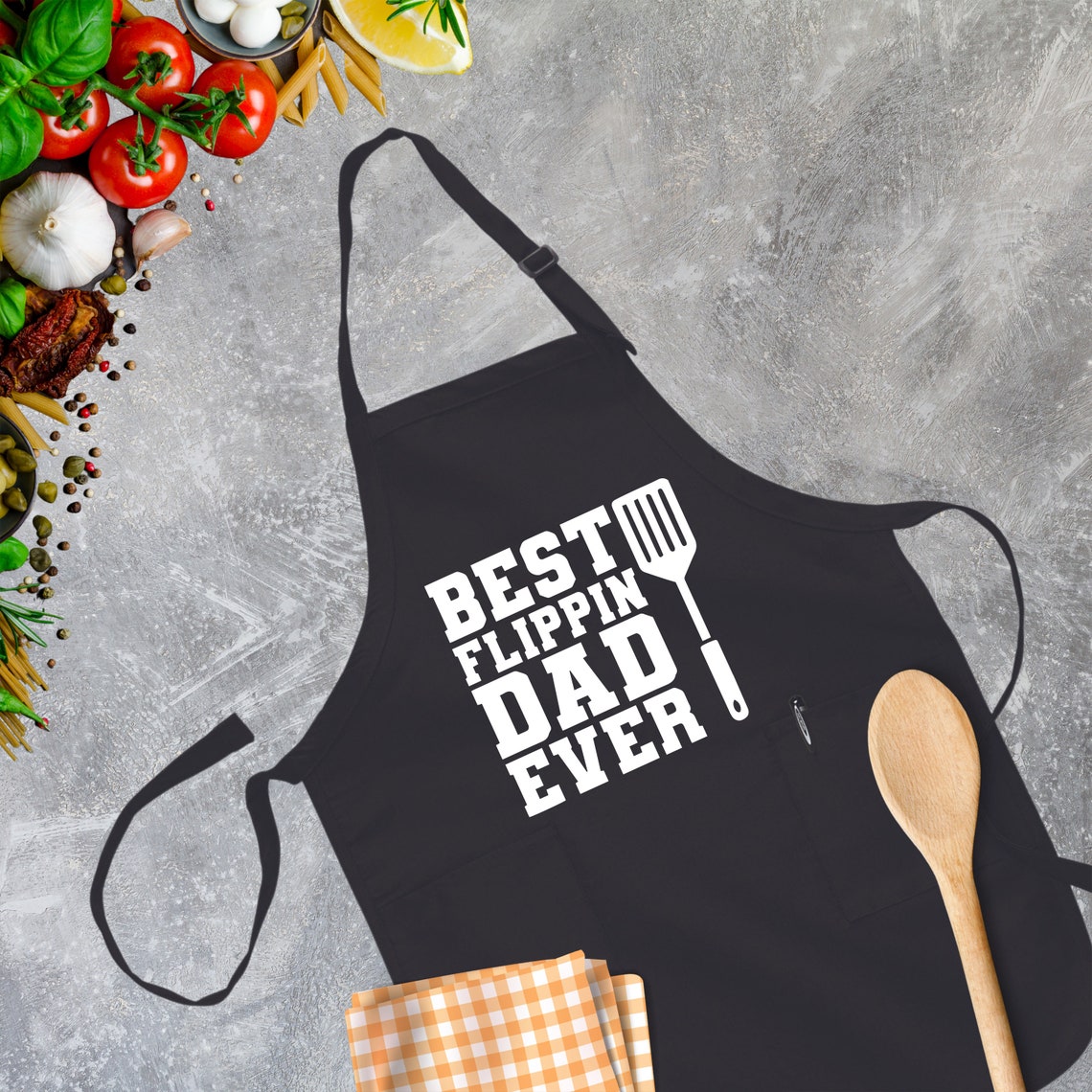 Best Flippin Dad Ever Apron, Dad Apron, Best Dad Ever, Funny Dad Apron, Fathers Day Apron, Apron For Dad, Dad Birthday Gift,Fathers Day Gift
