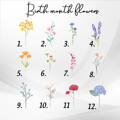 First Mom Now Grandma Custom Birth Month Flower - Personalized Windchime - Gift For Grandma, Mother's Day, Birthday Gift