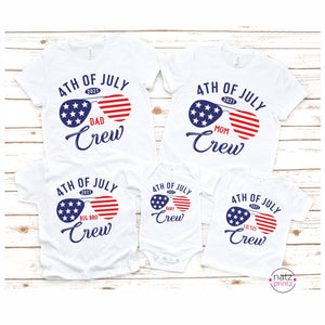 4th of July Crew, Matching Family shirts, 4th of July Family Shirts, Patriotic Shirt, Fourth of July Shirt, Personalized Shirts
