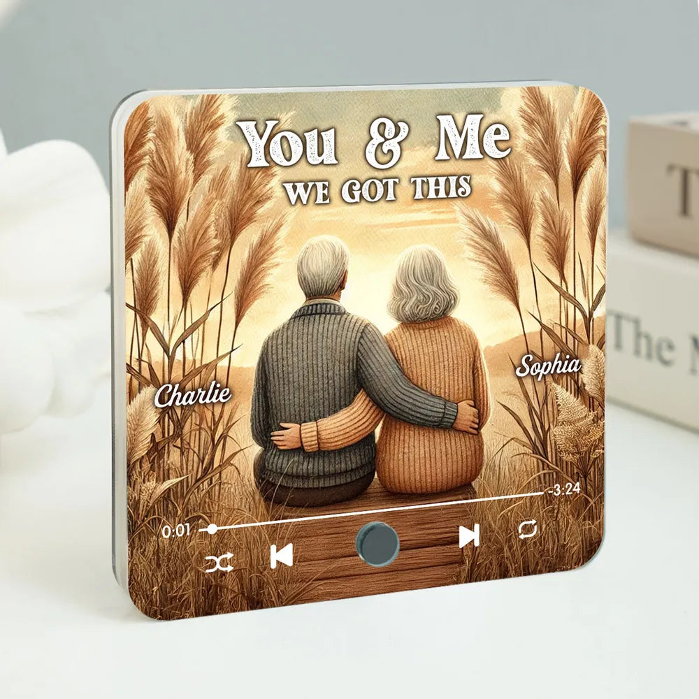 You & Me We Got This Old Couple Personalized Music Fridge Magnet, Valentine's Gift For Her, Gift For Him
