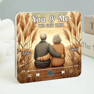 You & Me We Got This Old Couple Personalized Music Fridge Magnet, Valentine's Gift For Her, Gift For Him