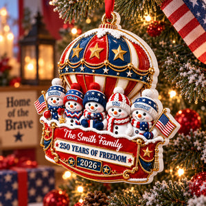 Snowman Ornament 250th Anniversary - Real 3D Raised Ornament