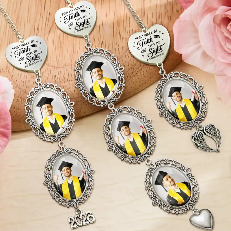 I Chose My Path But God Ordered My Steps - Personalized Graduation Tassel Charm