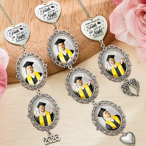 I Chose My Path But God Ordered My Steps - Personalized Graduation Tassel Charm