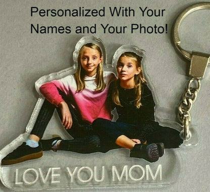 Custom Photo Happy Mother's Day - Personalized Acrylic Keychain - Gift For Mom, Mother's Day Gift
