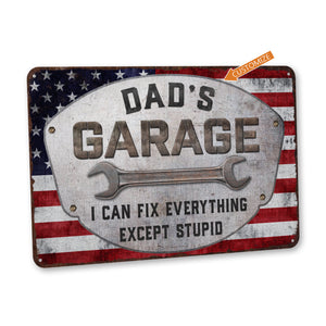 Personalized Garage Sign, Garage Decor, Workshop Sign, Custom Garage Sign, Father's Day Gift, Gifts for Dad, Gift for Him
