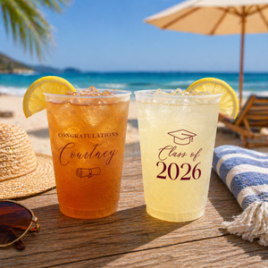 Graduation Custom Frosted Cups, Personalized Cups, Party Cups, Graduation Favors, Class of 2026