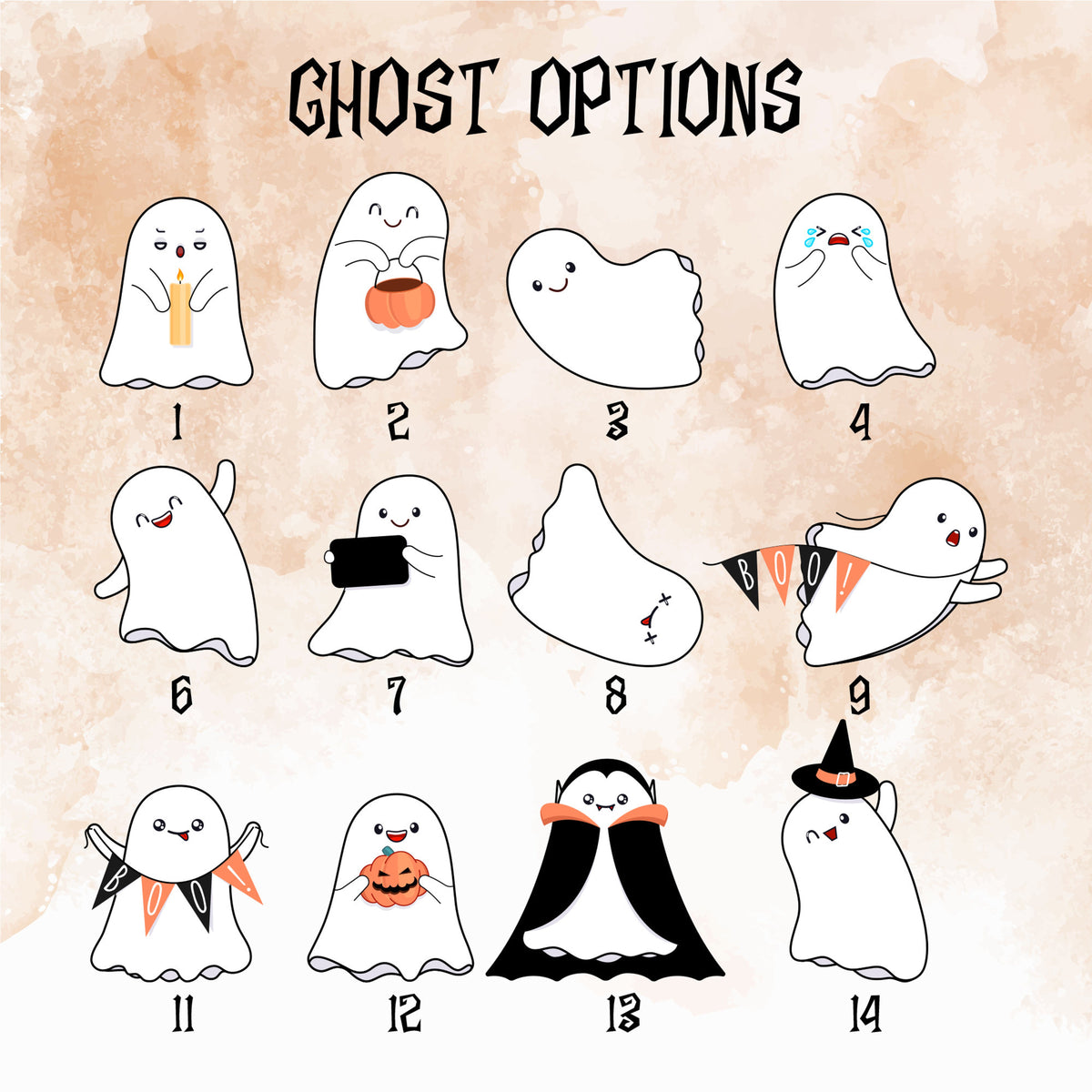 Halloween Ghost Family With Pets, Custom Halloween Family Sign, Custom Ghost Family Sign, Halloween Sign, Halloween Decor, Halloween Gift
