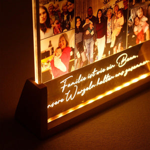 Custom Photo Night Light, Picture LED Light, Photo Collage Light, Picture Frame, Memorial Photo Night Light, Anniversary Gift, Valentines Day Gift