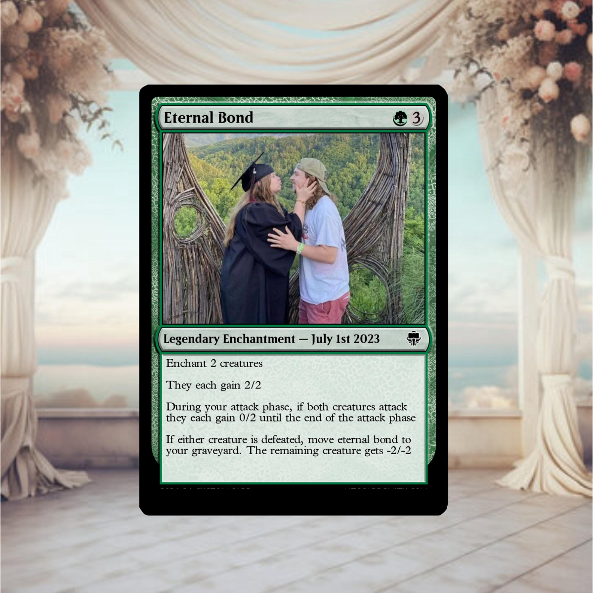 Magic the Gathering Custom Wedding Cards Custom Text, Color, Photo, Anniversary, Wedding, Party Cards