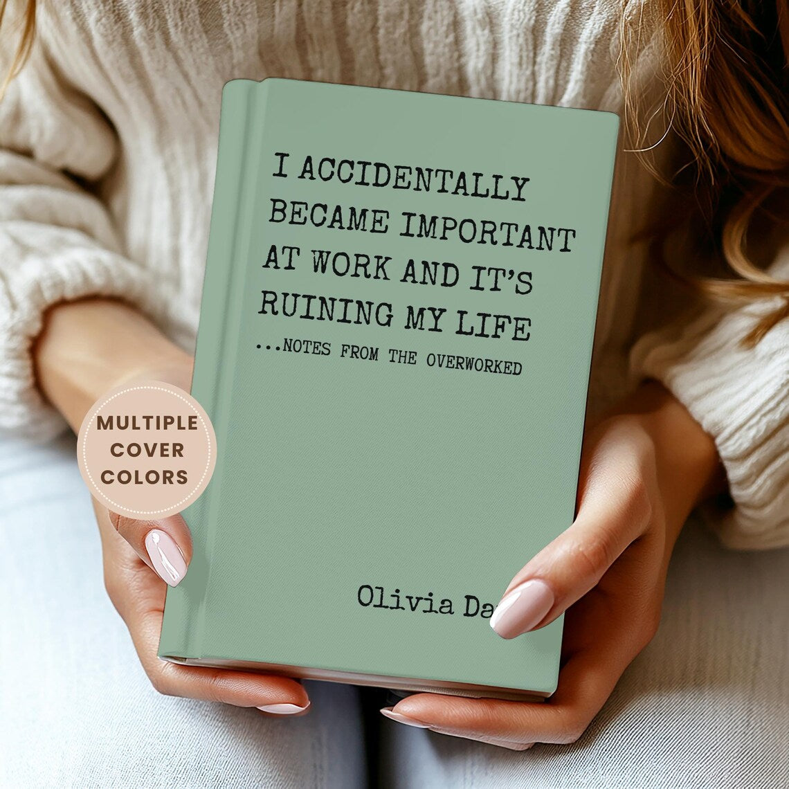 Personalized Funny Work Journal-Sarcastic Office Notebook, Office Humor Gift, Custom Journal for Coworker, Desk Decor Gifts for Boss Friends