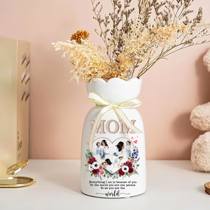 You Are The World - Personalized Flower Vase
