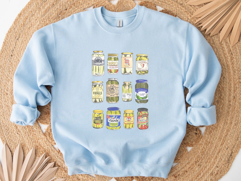Vintage Canned Pickles Sweatshirt, Pickle Shirt, Pickle Crewneck Sweatshirt, Pickle Lovers Hoodie, Pickle Crewneck Sweatshirt, Canning Shirt 2.jpg
