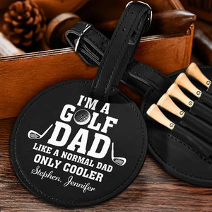 Golf Dad Like A Normal Dad Only Cooler - Personalized Golf Tee Bag - Gift For Father, Father's Day Gift