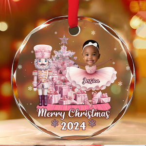 Ballerina Girl 1st Christmas - Personalized Crystal Ornament - Christmas Gift For Kids