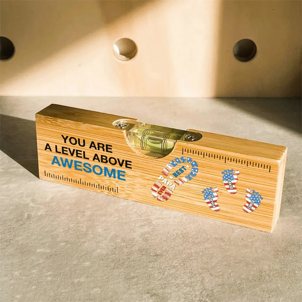 You Are A Level Above Awesome - Personalized Bottle Opener - Gift For Dad, Father's Day, Birthday Gift
