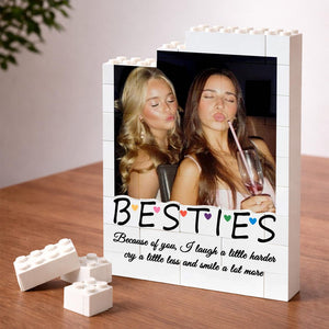 Custom Best Friend Photo Building Block, Personalized Bestie Picture Puzzle, Birthday Gift for Best Friend, Bestie Keepsake, Friendship Gift