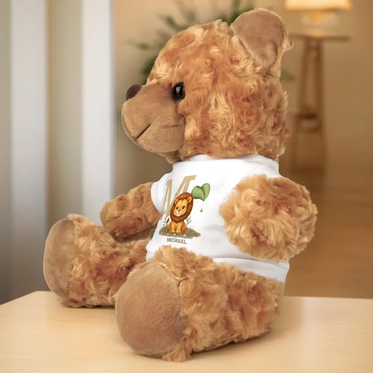 Baby Animal Nursery - Personalized Teddy Bear Plush - Gift For Baby, Kid's Gift, Nursery Gift